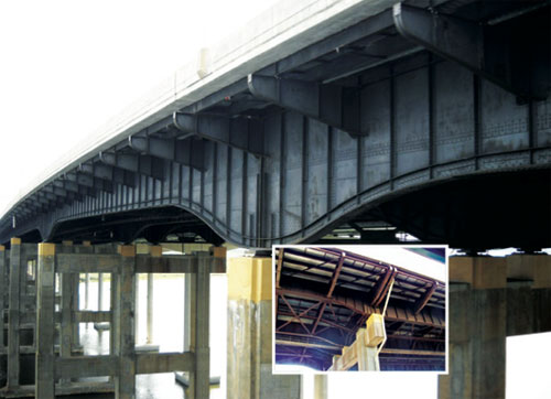 More than 1 million square feet of steel will be blasted clean and recoated.