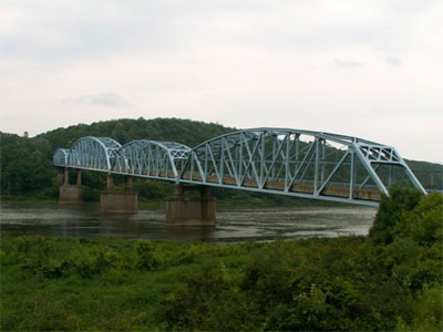 Built in 1934, the Parker Bridge carries about 2,200 vehicles daily.