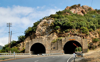 Malibu's movie star mountain tunnel