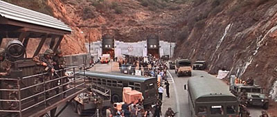 The tunnels donned a post-apocalyptic look for their role in the 1998 action movie Deep Impact.